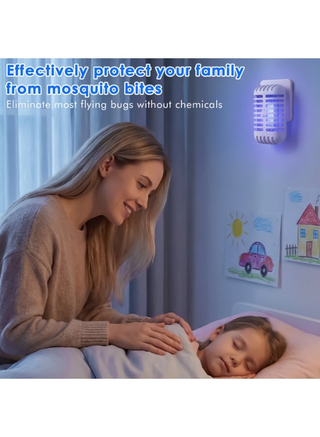 Yakiter Mosquito Killer Lamp,Fly Zapper with UV Light,Electric Mosquito Bug Zapper,Insect Trap Lamp, Indoor Plug-in Mosquito Repellent Device for Home, Bedroom, Kitchen, Office（White） - Image 3